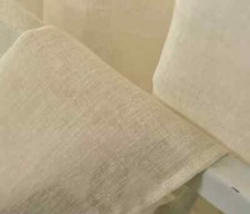 Gardine transparent Leinen Optik Stores Ösen, Kräuselband, Schlaufen Farbe Größe