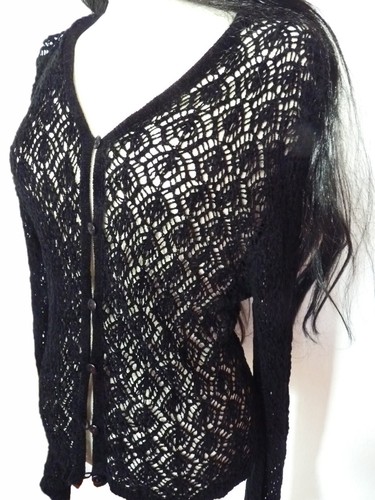 Sexy samt strickjacke - samt, schwarz