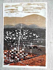 Kunstblatt "in der Wüste"