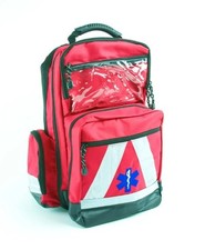 Rettungsrucksack leer rot mit