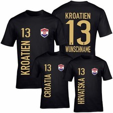 FanShirt KROATIEN Trikot GOLD
