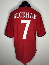 England Trikot/ 2000/ Beckham/ #7/ Three Lions/ Jersey/ Euro/ EM