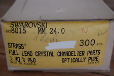 Vintage Swarovski Octagon Oktagon crystal 8015 24mm 1loch Kronleuchter Lüster 