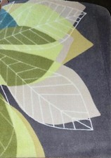 Sauberlaufmatte Schöner Wohnen Blätter grün grau| 50x70 cm strapazierfähig