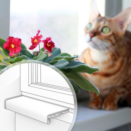 Fensterbank pvc brett inkl - fensterbank,