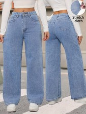 Damen Jeans Schlaghose Mom