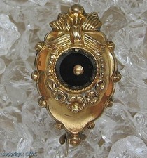 Onyxbrosche Brosche mit Onyx