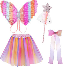 Feenflügel Kostüm Kinder Set