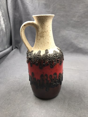 Vintage kleine fat lava vase - kleine,