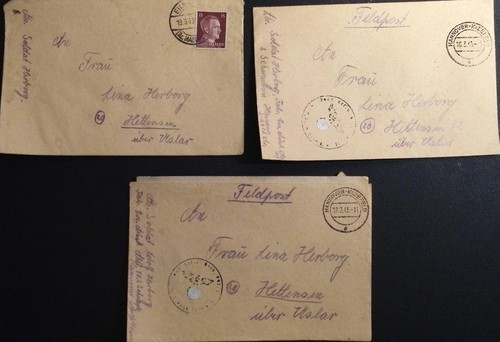 Feldpost 03 1945 - 3x, 03/1945