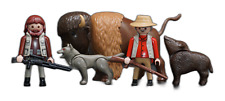 Playmobil Figur Jäger Beruf Tätigkeit Wald Forst Waldarbeiter Bison Nr. 41164