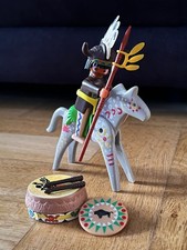 Playmobil - Indianer - Indianerkrieger mit Pferd und Trommel