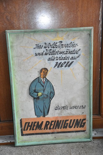 Alte reklameschild 50er - reklameschild,