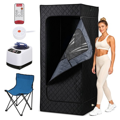 Dampfsauna 1200w schwarz - dampfsauna,