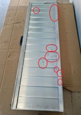 WORHAN® Transportschaden Rollstuhl Rampe klappbar faltbar Mobil Aluminium 122cm