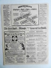 Haarwuchsmittel, Reseda Pomenade, F.A. Sarg Glycerin, Werbung, Anzeigen von 1871