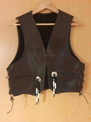 Lederweste biker kutte - lederweste,