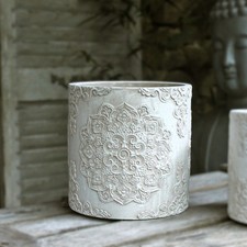Mandala Übertopf Rund