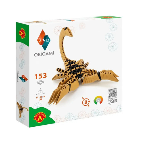 Origami scorpion - origami, 3d