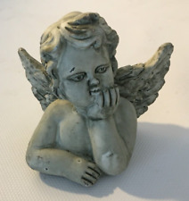 Engel - Büste aus Keramik grau, 11 x 8 x 10 cm, 500 g