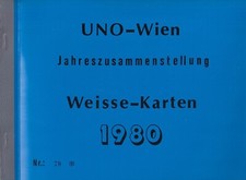 UNO Wien weiße Karten 1980 NR.79 Limitierte Auflage nur 500 Stück Postfrisch