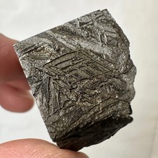 TOP Aletai Eisen Meteorit Platte Schnitt Scheiben Geätzter Querschnitt 73g #SU09