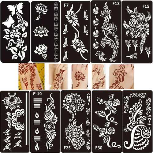 Stück henna schablonen - henna,