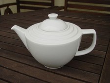 Schirnding Bavaria, Teekanne mit Deckel, weiß, bitte lesen
