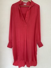 DEA KUDIBAL Katalina Langarmkleid Damen Kleid Größe L pink Seide Seidenkleid