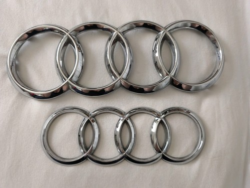 Audiringe silber vorne - vorne, und