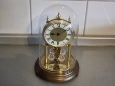 Kundo Quarz Tischuhr klassisch Kaminuhr Vintage  Jahresuhr Drehpendeluhr