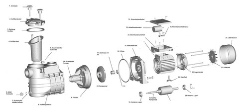 Ersatzteile hst leis poolpumpe - ersatzteile,