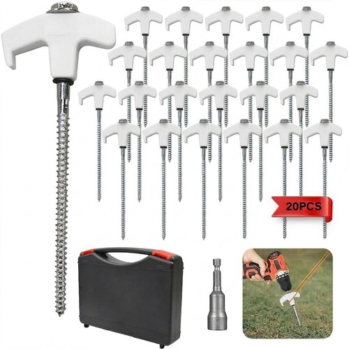 20x zeltheringe schraubheringe - zeltheringe,