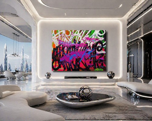 Bild graffiti kunst - graffiti,