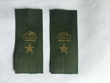 Schweden SVEA-Swedish Army Abzeichen Rangschlaufen