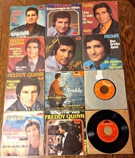 12 Stück Freddy Quinn Single- Schallplatten Sammlung