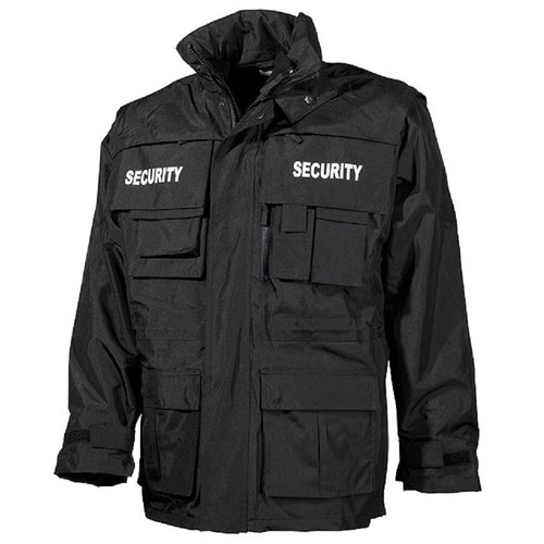 Jacke security schwarz fleece - jacke,