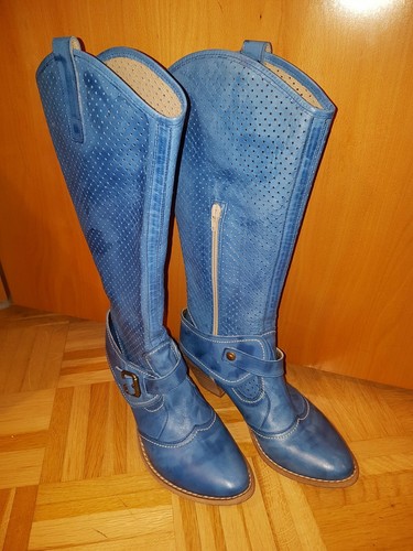 Stiefel echtleder blau idea - stiefel,