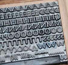 Bleischrift 6mm Bleisatz Buchdruck Handsatz Alphabet Schrift Letter ABC Blei