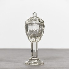 Glas Pokal mit Deckel von Otto Prutscher 1915 / Jugendstil