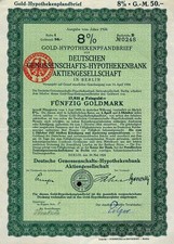 Deutsche Genossenschafts-Hypothekenbank, 8% Gold-Hyp.Pfandbr., 1924 (50 GM)