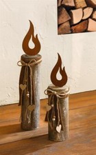 Dekosäule Holzsäule