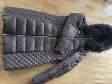 Daunenmantel Rock and Blue Gr. 40 mit abnehmbarer Kapuze und Kunstpelz wie neu 