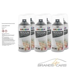 6x 150ml DUPLI COLOR TEXTILSPRAY TEXTILFARBE STOFFMALFARBE SCHWARZ 319914