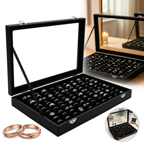 100 ringe schmucklade ringbox - 100,