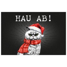 Fußmatte Filz XMAS CAT, HAU