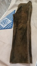 Trachtenlederhose Herren "Maddox " Gr.60 Gebraucht Lang Dunkelbraun Ziegenleder.