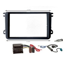 Doppel-Din Autoradio/Radio Einbauset/Rahmen für VW Touran & Tiguan