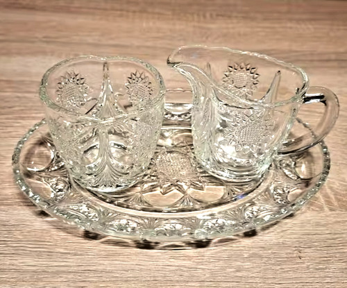 Vintage teiliges milch und - 3-teiliges, milch-