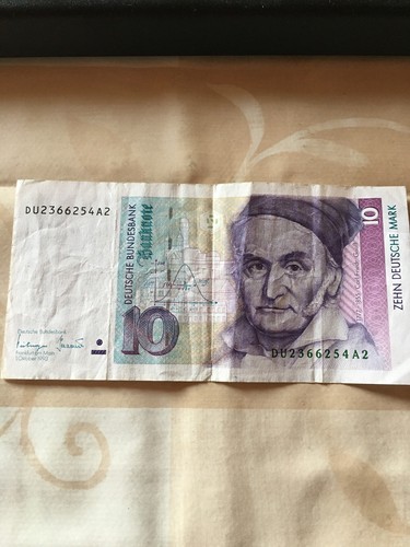 Deutsche mark banknote dm - mark,
